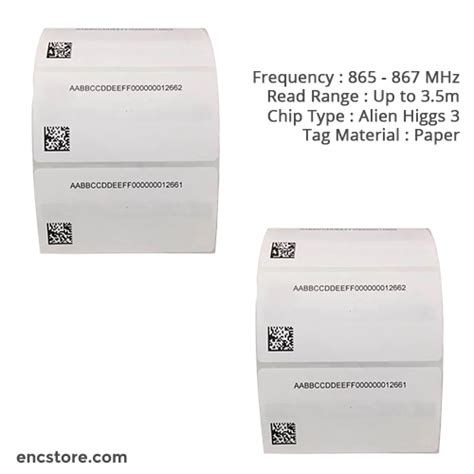 UHF RFID Paper Label Tags For Asset Tracking