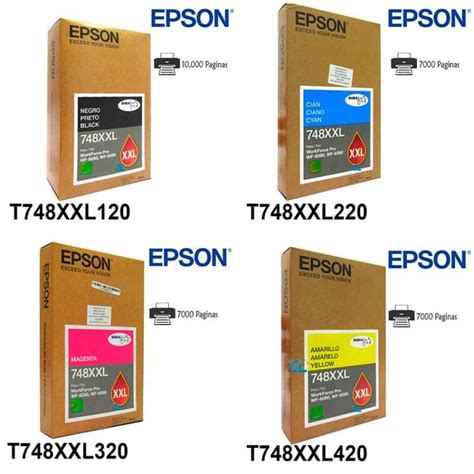 Tinta Epson T748XXL120 AL Negra WF 6090 Original G Limagars