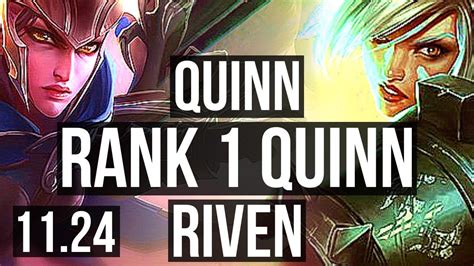 Quinn Vs Riven Top Defeat Rank 1 Quinn 7 Solo Kills 300 Games