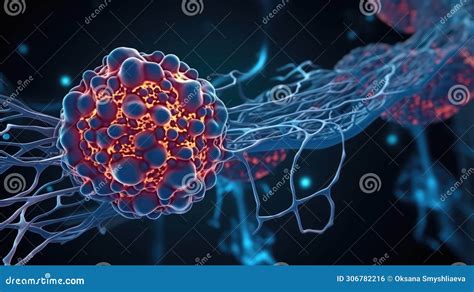 Cancer Cell Metastasis Disease Anatomy Concept As Growing Malignant Tumor On Organ Inside Human