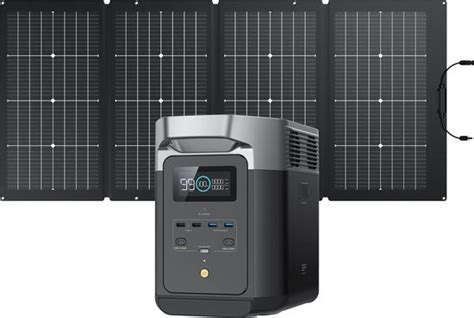 Ecoflow Delta Met W Dubbelzijdige Zonnepaneel Solar Power