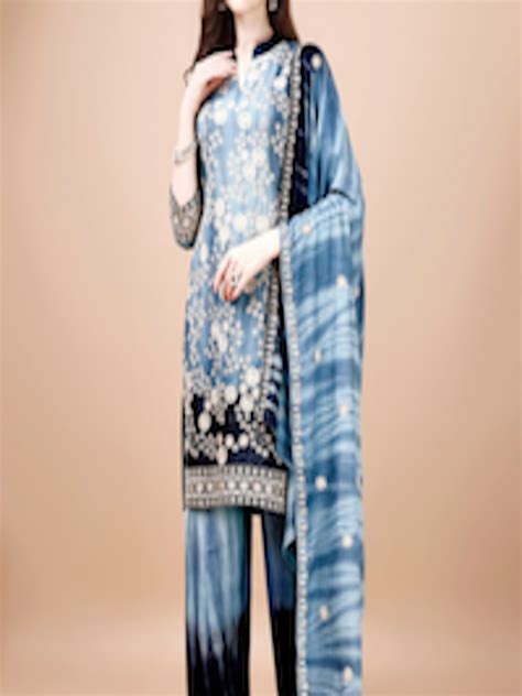 Buy KALINI Ethnic Motifs Embroidered Sequined Kurta With Palazzos