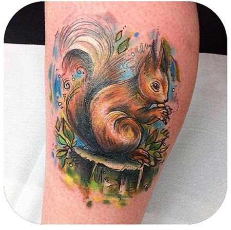 9 Cute Squirrel Tattoo Designs Ideas And Meanings