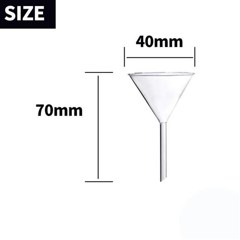 4pcs Clear Borosilicate Glass Funnels Filling Funnels Glass Funnel Set Home Kitchen Use The