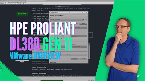 Hpe Proliant Dl Gen Vmware Overview Vmware Installation Esxi