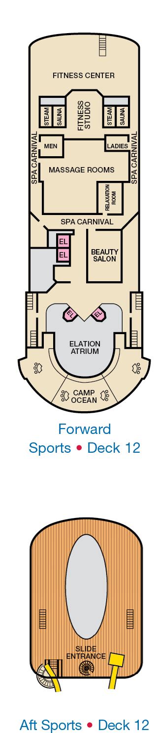 Carnival Elation Deck Plans | CruiseInd