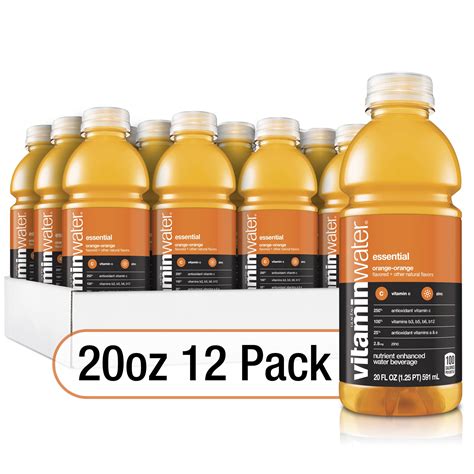 Vitaminwater Essential Electrolyte Enhanced Water W Vitamins Orange