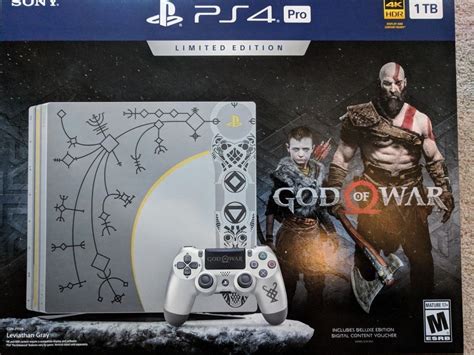 Sony Playstation 4 Pro God Of War Limited Edition Bundle 1tb Leviathan