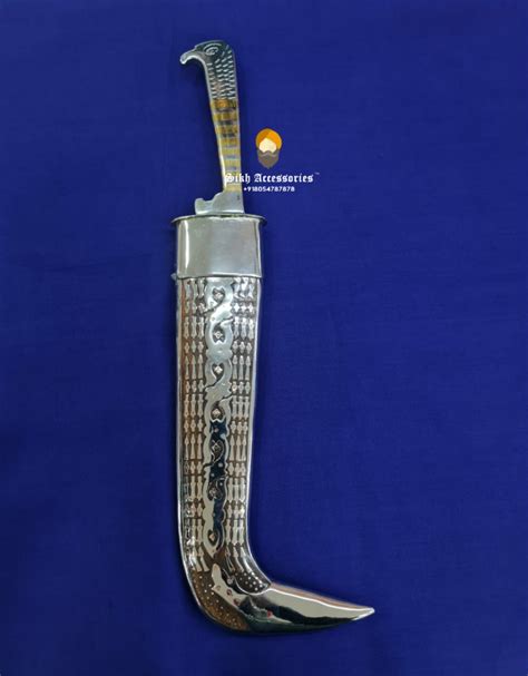 Buy Pure Taksali Kirpan With Engraved Eagle Handle Online