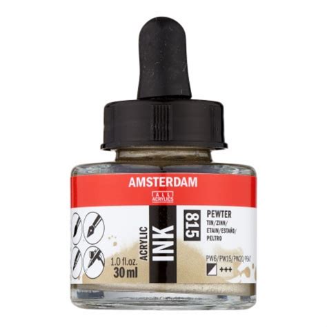 Amsterdam Acrylic Ink 30ml Pewter 1 QFC