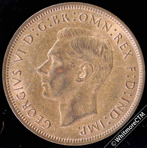 British Bronze Penny George Vi Lustre Whitmore