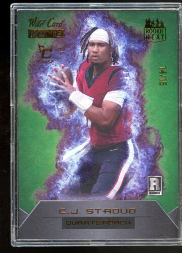 Wild Card Matte Rookie Heat Cj Stroud Purple Rh Cs Ebay