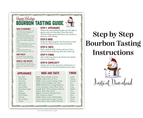 Holiday Bourbon Tasting Bundle Bourbon Tasting Sheet For 4 And Tasting