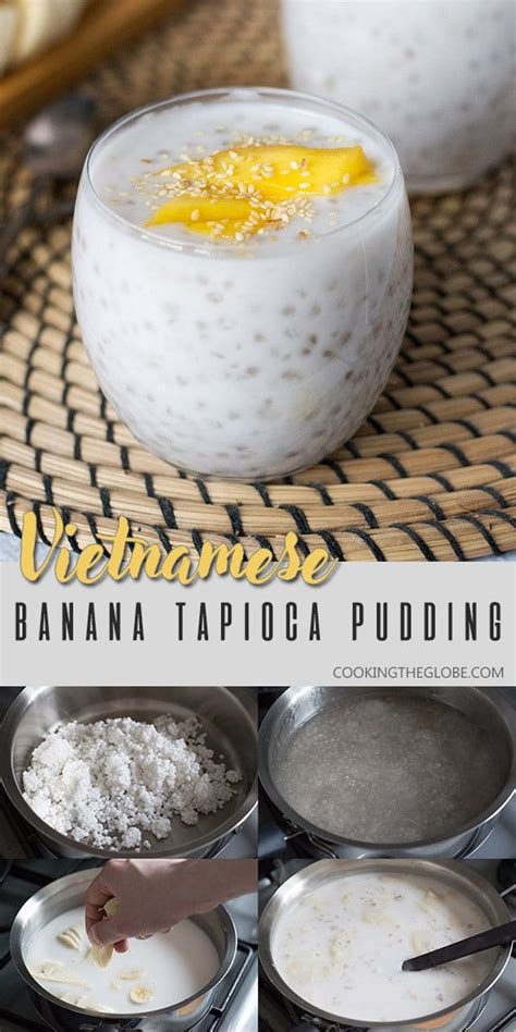 Vietnamese Banana Pudding With Coconut And Tapioca Pearls Che Chuoi