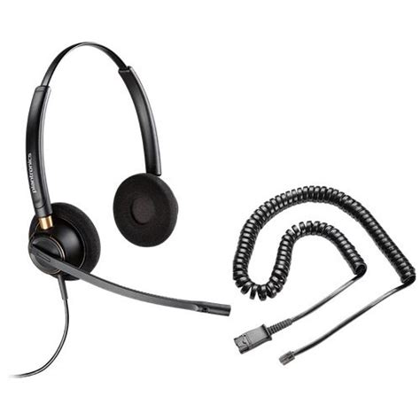 Poly Plantronics EncorePro HW520V Binaural QD U10P S Kabel Headsets