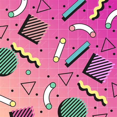 Premium Vector | 80's retro pattern background