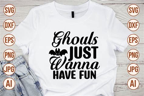 Ghouls Just Wanna Have Fun Svg Cut File Graphic By Trendy Svg Gallery · Creative Fabrica