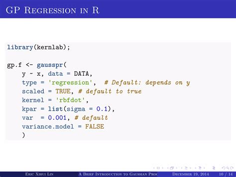 A Brief Introduction To Gaussian Process Ppt