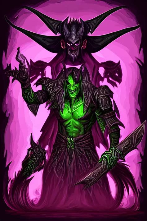 KREA Illidan The Demon Hunter With Band On His Eyes That He Sees