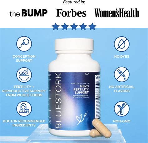 Blue Stork Mens Fertility Support Prenatal Multivitamin With Maca