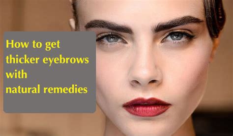 Natural Ways To Get Thicker Eyebrows Step To Health