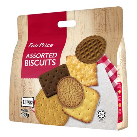 Fairprice Assorted Biscuits Pouch 430g Eezee