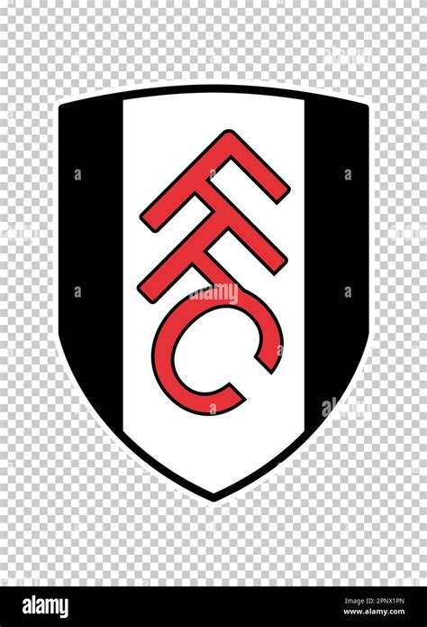 Fulham England football club emblem on transparent background. Vector illustration Stock Vector ...