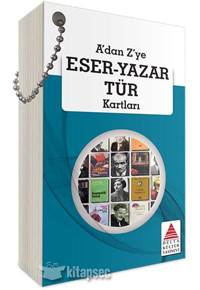 A dan Z ye Eser Yazar Tür Kartları Delta Kültür Yayınları 9786052267103