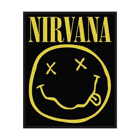 Nirvana Smiley Face Official Licensed Sew on Patch Grunge Band Badge ...