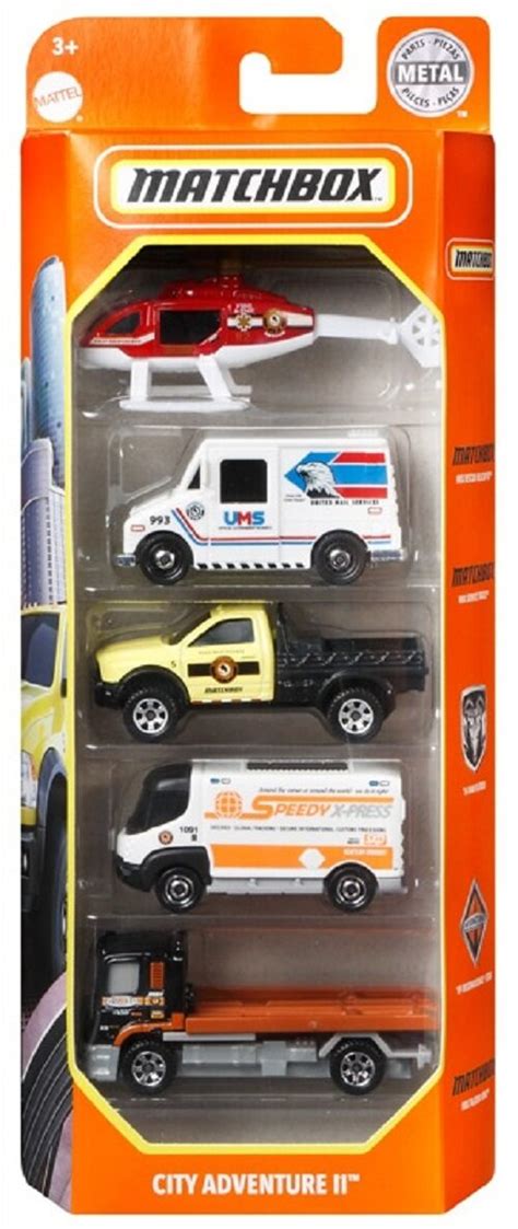 Matchbox 5 Car Pack Assortment แมตชบอกซ รถแพก 5 คนคละแบบ C1817