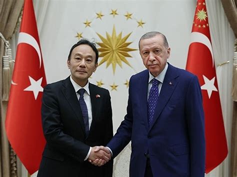 勝亦大使のエルドアン大統領への信任状捧呈（2023年7月27日） 在トルコ日本国大使館