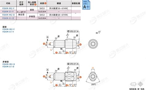 定位销 大头型 锥角型 通孔固定型 直杆型 Plb尺寸指定型 嘉立创fa商城