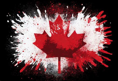 Premium Ai Image National Flag Of Canada Illustration Ai Generative