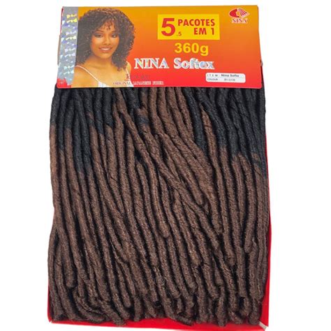 Cabelo Sint Tico Original Nina Softex Crochet Braids Pacot O Cor T B