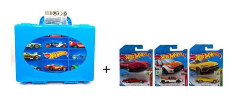 Combo Autitos Hot Wheels Originales Valija Hw