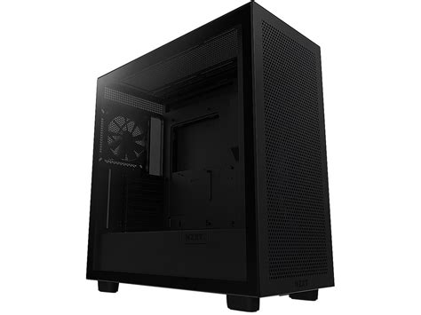 NZXT H7 Flow Black Mid Tower Airflow PC Gaming Case Tempered Glass