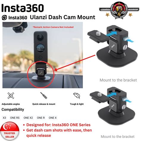 Insta360 Ulanzi Dash Cam Mount Mobile Phones Gadgets Mobile