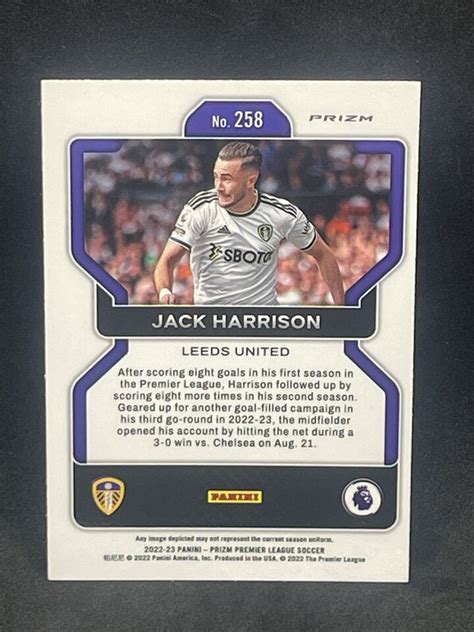 Jack Harrison Panini Prizm Premier League Snakeskin Leeds