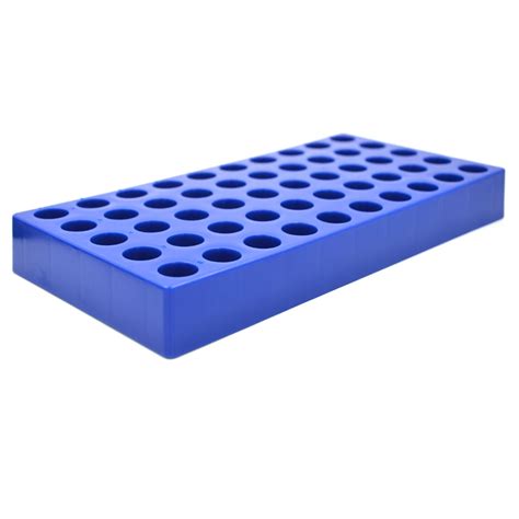 5x10 Array 4ml Sample Vial Holder Pp Rack Blue Color 50 Holes