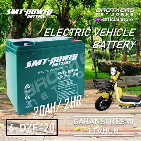 BATTERY SMT 6 DZF 20 12V 20AH 2HR AKI VRLA SEPEDA LISTRIK BATERAI