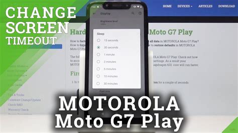 How To Change Screen Timeout In Motorola Moto G Play Adjust Screen