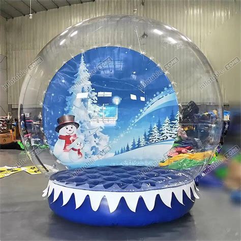 Christmas Inflatable Snow Globe With Snow Blow Up Snow Globe ...