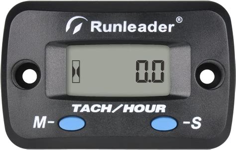 Runleader Digital Lcd Tach Hour Meter Maintenance Reminder Battery