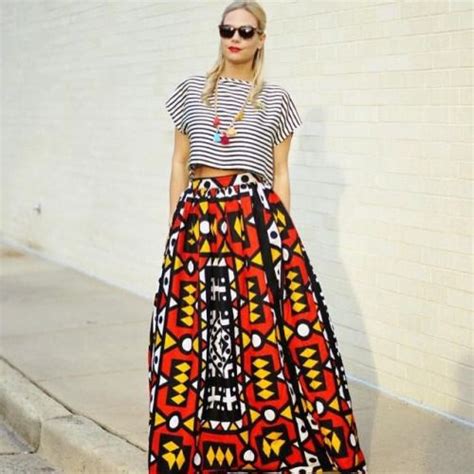 Zuvaa Fashion Maxi Skirt African Fashion Ankara