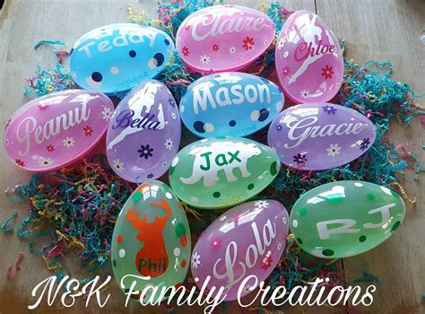 Personalized FILLABLE Jumbo Easter Eggs - Etsy