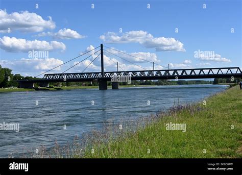 Road bridge over the river rhine Stock Photo - Alamy