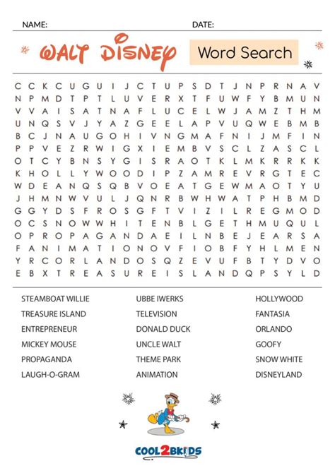 Easy Disney Word Search Printable Printable Word Searches Riset