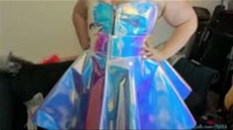 Camshow Iridescent Pvc Princess Dress Curvy Fetish Princess Camgirlkitten Clips4sale