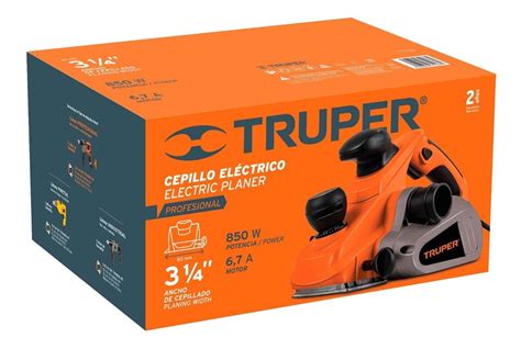 Cepillo Eléctrico 3 1 4 Profesional 850w Truper 13441 Mercado Libre