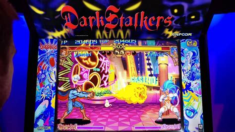 Darkstalkers The Night Warriors Arcade Cabinet MAME Gameplay W